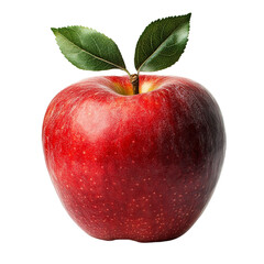 Realistic apple fruit on transparent background