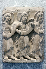 Museum of Fine Arts. Three prophets. 12 th century.  Lyon. France.