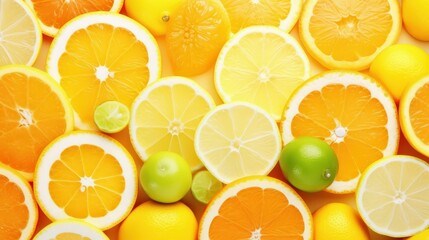 Obraz premium Fresh Citrus Fruit Slices for Creative Projects