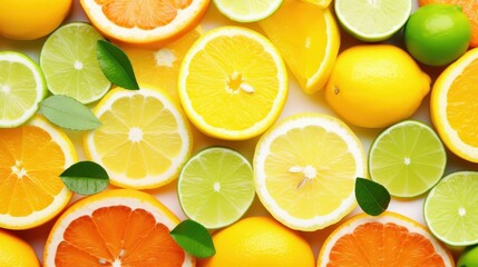 Obraz premium Fresh Citrus Fruits Display for Vibrant Cooking Ideas