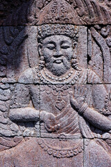 Obraz premium Ganjuran Church. The Church of the Sacred Heart of Jesus. Our Lord Jesus Christ, King of all Nations. Depiction of Jesus as a Javanese king. Yogyakarta. Java. Indonesia.