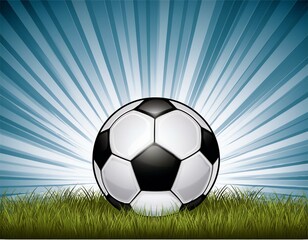 Naklejka premium Soccer / Football design template,free copy space, vector