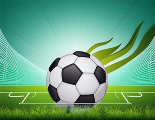 Naklejka premium Soccer / Football design template,free copy space, vector