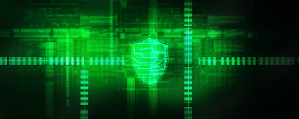 Fototapeta premium 2d illustration Security concept - shield 