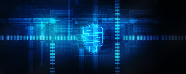 Fototapeta premium 2d illustration Security concept - shield 