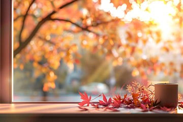 autumn leaves in the park