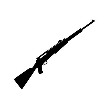 Long Gun silhouette vector illustration design. Long,short , gun. Shooting, Pistol gun Silhouette, Hunting, Rifle,Cut File Cricut, Silhouette.