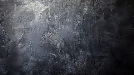 Obraz premium A closeup of a textured dark abstract background with uneven surfaces and subtle highlights.