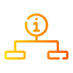 structure Line Gradient Icon