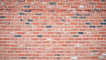 Obraz premium Red brick wall texture, perfect background for building and architecture designs