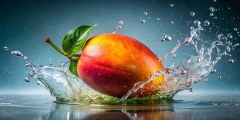 Fresh Mango Splash - Creative Portrait Photography AI Art