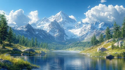 Majestic Mountain Lake