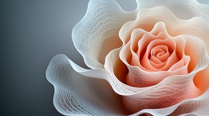 A Fractal rose design element features intricate, repeating patterns inspired by the natural world, creating a captivating and visually stunning focal point for any graphic design project.
