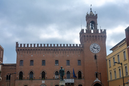 Budrio, a town in the lower Bologna area famous for its medieval historic centre