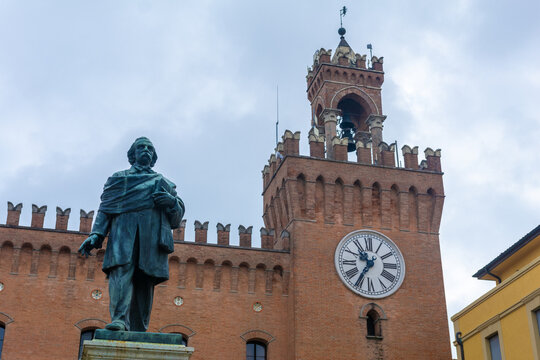 Budrio, a town in the lower Bologna area famous for its medieval historic centre