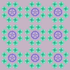 seamless pattern with snowflakes