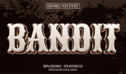 bandit editable text effect