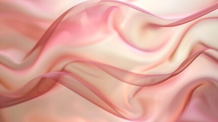 Obraz premium A soft, flowing fabric in pastel hues, creating a serene and elegant visual effect.