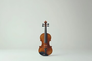 Violin on white background.