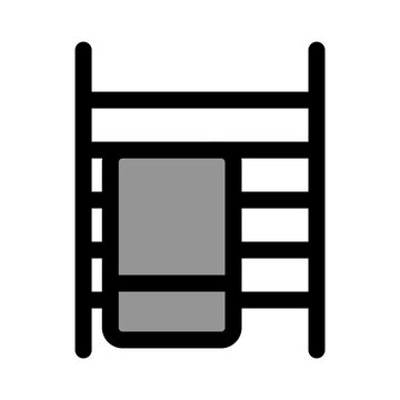 recommend clip art: Bathroom towel heater - clean and modern bathroom icon