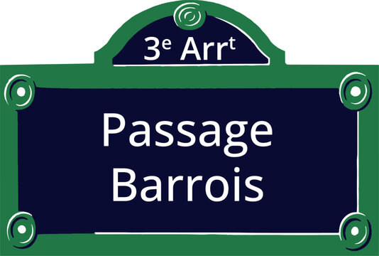 3e Arrt, Elegant Parisian Street Sign
