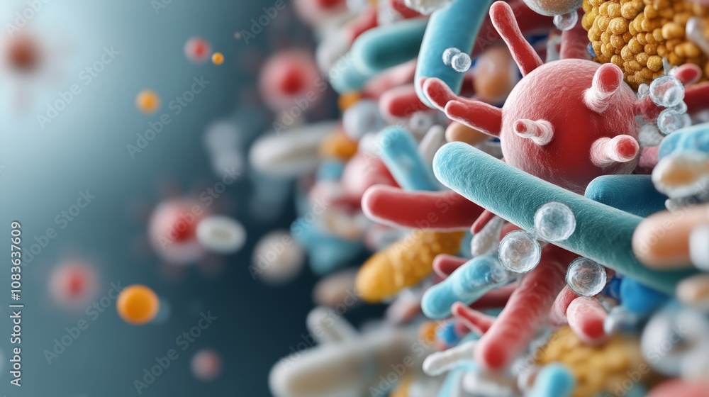 Poster detailed closeup of chromosome structure, exploring the building blocks of genetic inheritance and b