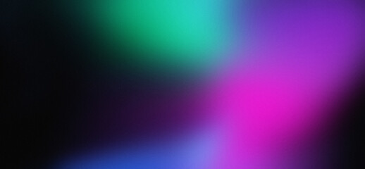 Fototapeta premium Abstract gradient grainy background magenta blue green colors for design