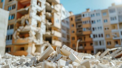 Earthquake Damage in Apartment Complex