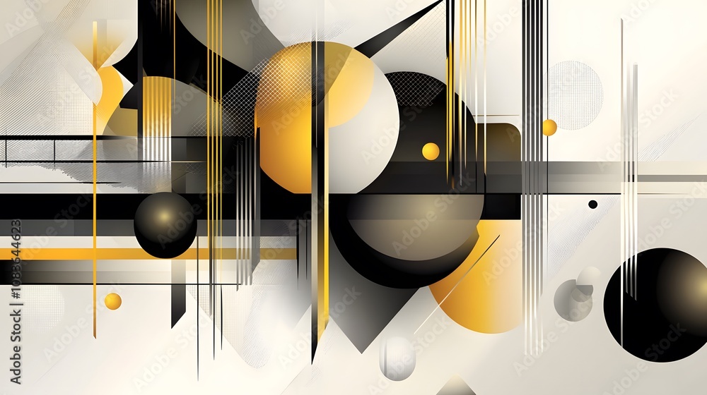 Aufkleber Abstract composition digital space graphic design modern art aerial view creative expression