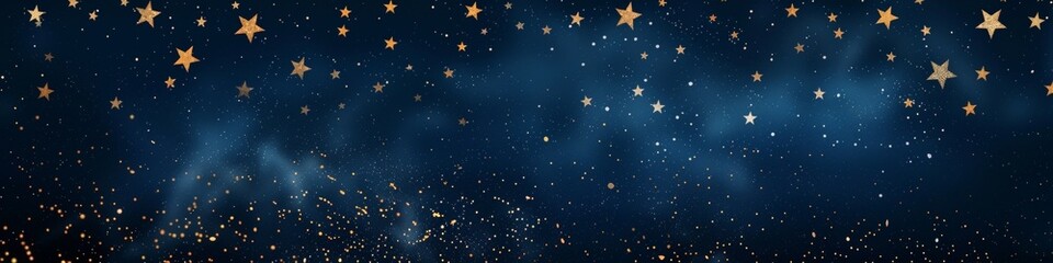 Naklejka premium Night Sky with Stars