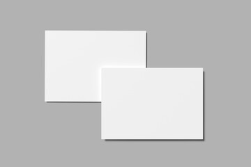 a5 flyer landscape blank mockup