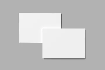 Fotobehang Donkergrijs a5 flyer landscape blank mockup  © samsul