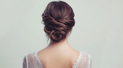 Beautiful model girl with Brown hair strand,silky healthy chestnut wavy hair strand,hair wavy ribbon, with smooth,Keratin straightening,Treatment,straight long hair,procedures,Smooth hairstyle.