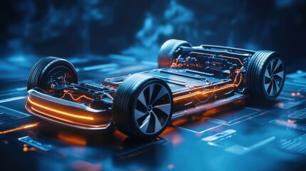 electric vehicle range milestone display, progress in battery efficiency and longevity.