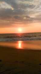 Obraz premium sunset on the beach