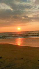 Obraz premium sunset on the beach