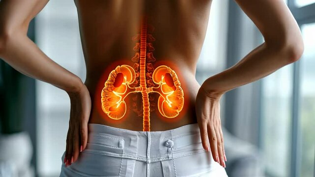 Human organ demo: structure and function of kidneys, effects of kidney disease, analyzing condition's progression and its implications for general health and wellness.