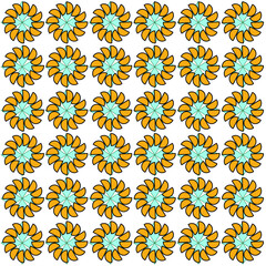 seamless pattern with flowers