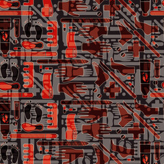 Sole Searching Endless Feet Repeat Pattern Design