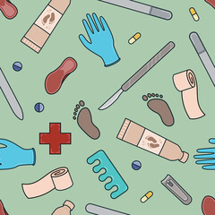 Sole Searching Endless Feet Repeat Pattern Design