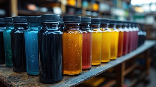 Home darkroom supplies, including film, paper, and chemicals, for hobbyists