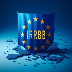 Illustration saying IRRBB. It stands for "Interest Risk in the Banking Book" published by the European Banking Authority.