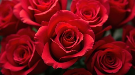 Naklejka premium Rose Concept, Roses background images - Digital Art 