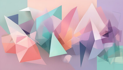 Obraz premium Intersecting Identities: Overlapping Transparent Shapes