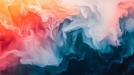 Fototapeta premium Vibrant abstract swirls digital art colorful design creative space aerial perspective modern aesthetics
