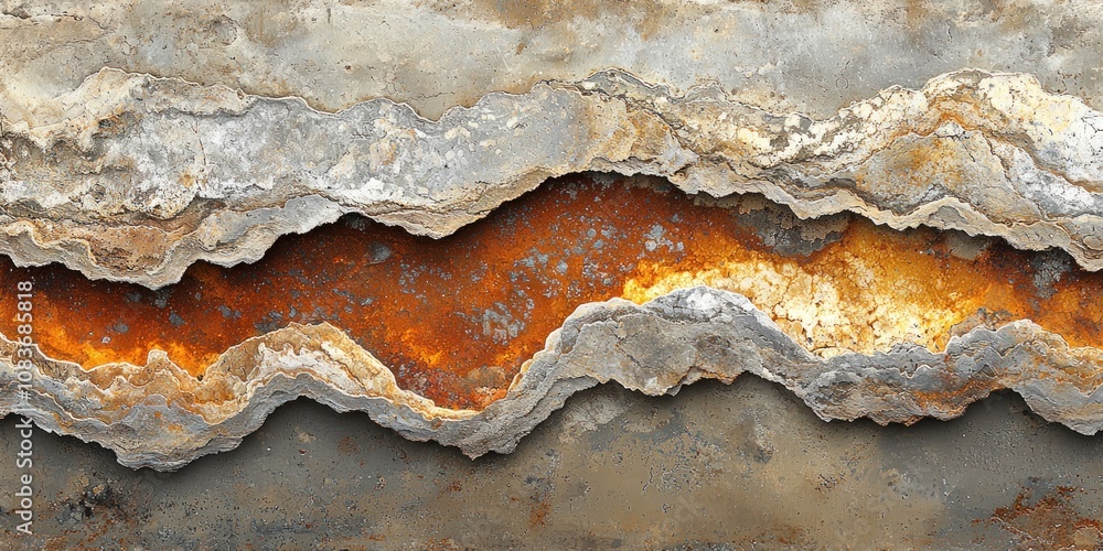 Poster abstract rusty metal texture with eroded layers