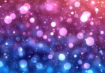 Obraz premium Abstract Background with Blurry Pink and Blue Lights and Glitter