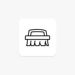 Cleaning Brush line icon , vector, pixel perfect, illustrator file