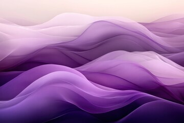 Obraz premium Abstract Purple and White Swirling Waves