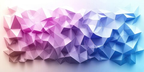 Naklejka premium Abstract Geometric Triangular Pattern in Pink, Purple, and Blue Hues